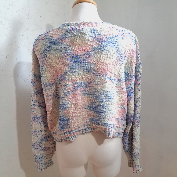 Dreamers | Pastel colorful textured knit long sleeved sweater - Picture 4 of 8